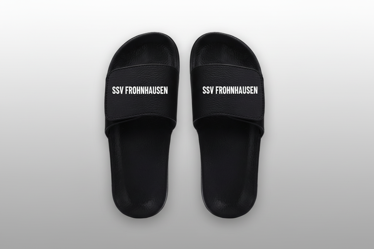 SSV Frohnhausen Badeschlappen – Unisex Badeschuhe mit Vereinslogo