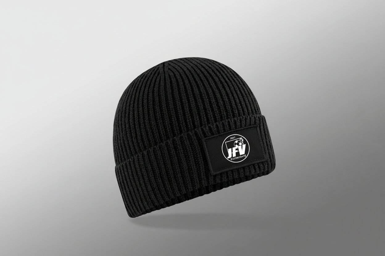 JFV Eschenburg Patch Beanie - Schwarz