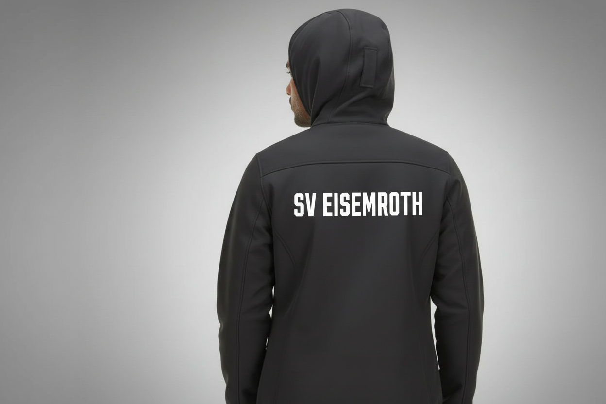 SV Eisemroth Winter Softshell-Jacke "Wappen" - 3-Lagen Winterjacke