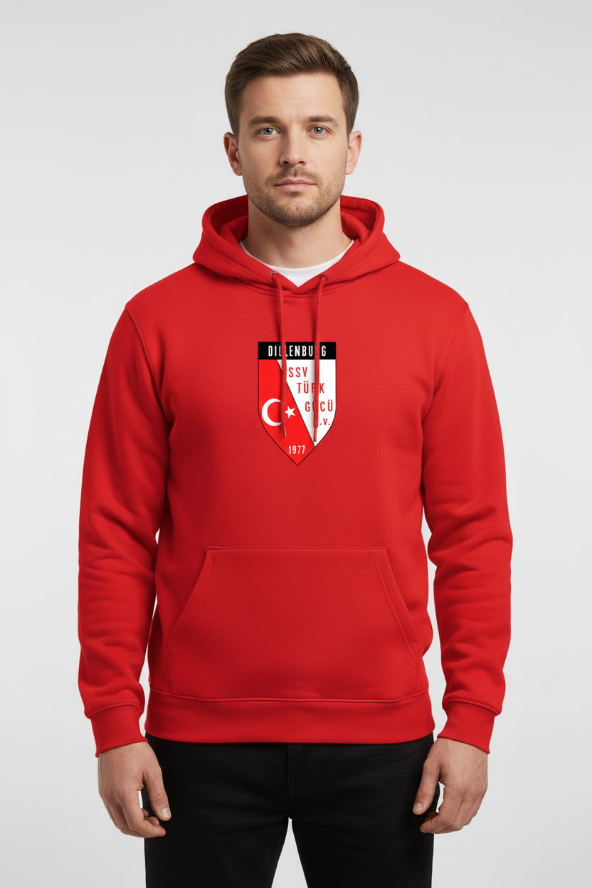 SSV Türkgücü Dillenburg Fan-Hoodie "Wappen Groß" - Unisex Kapuzenpullover
