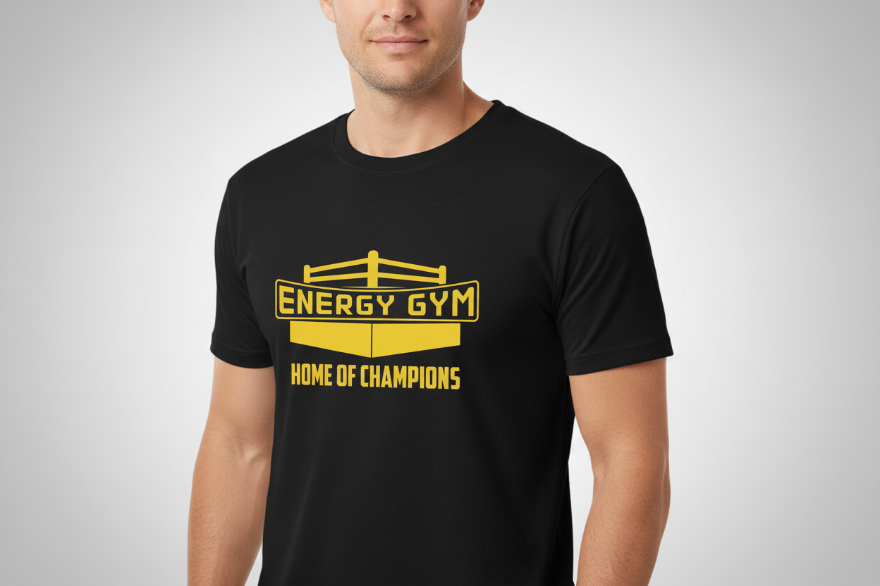 Energy Gym Herren T-Shirt - Baumwolle