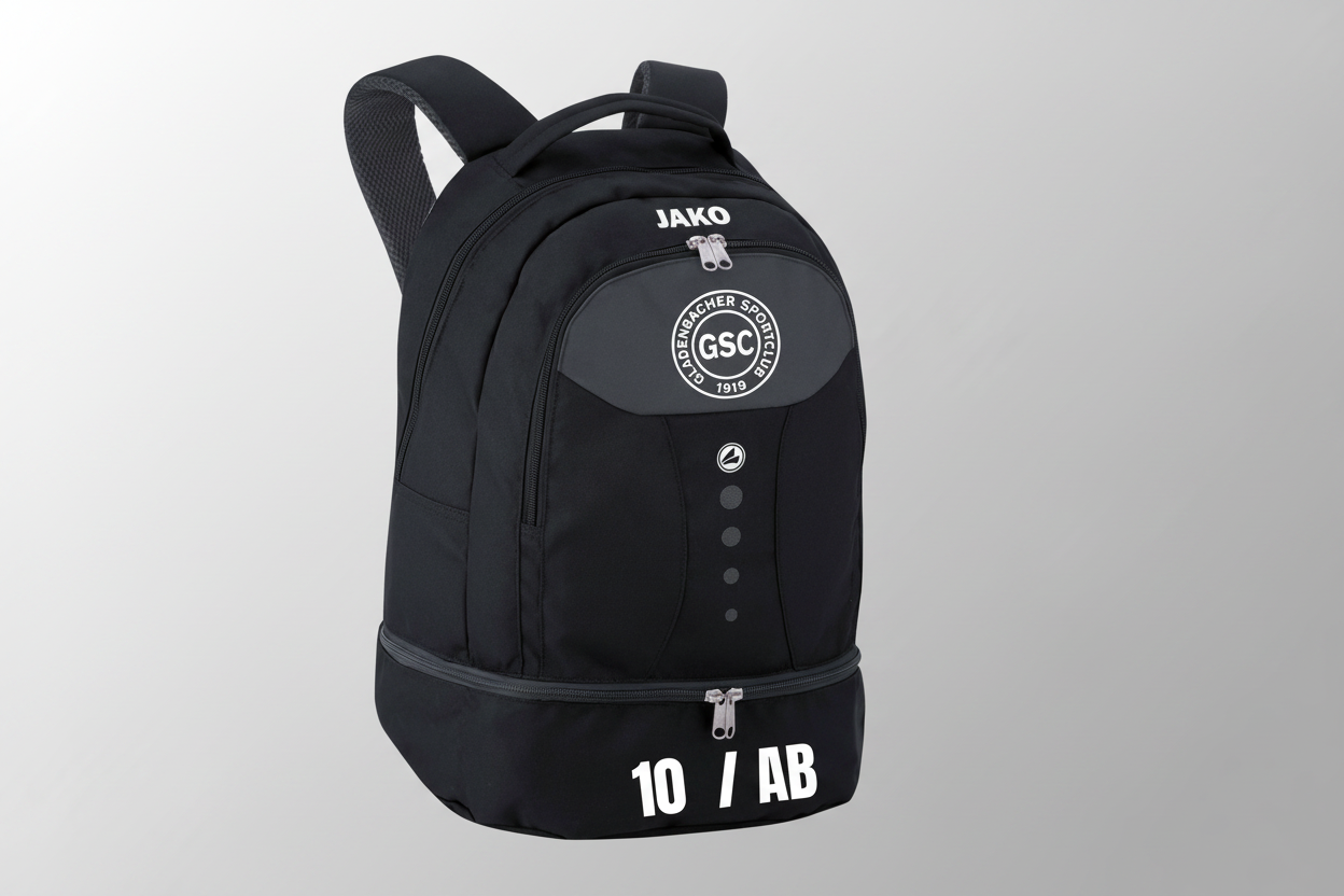 Jugend SC Gladenbach Rucksack (Modell 2) - Sportrucksack mit Bodenfach