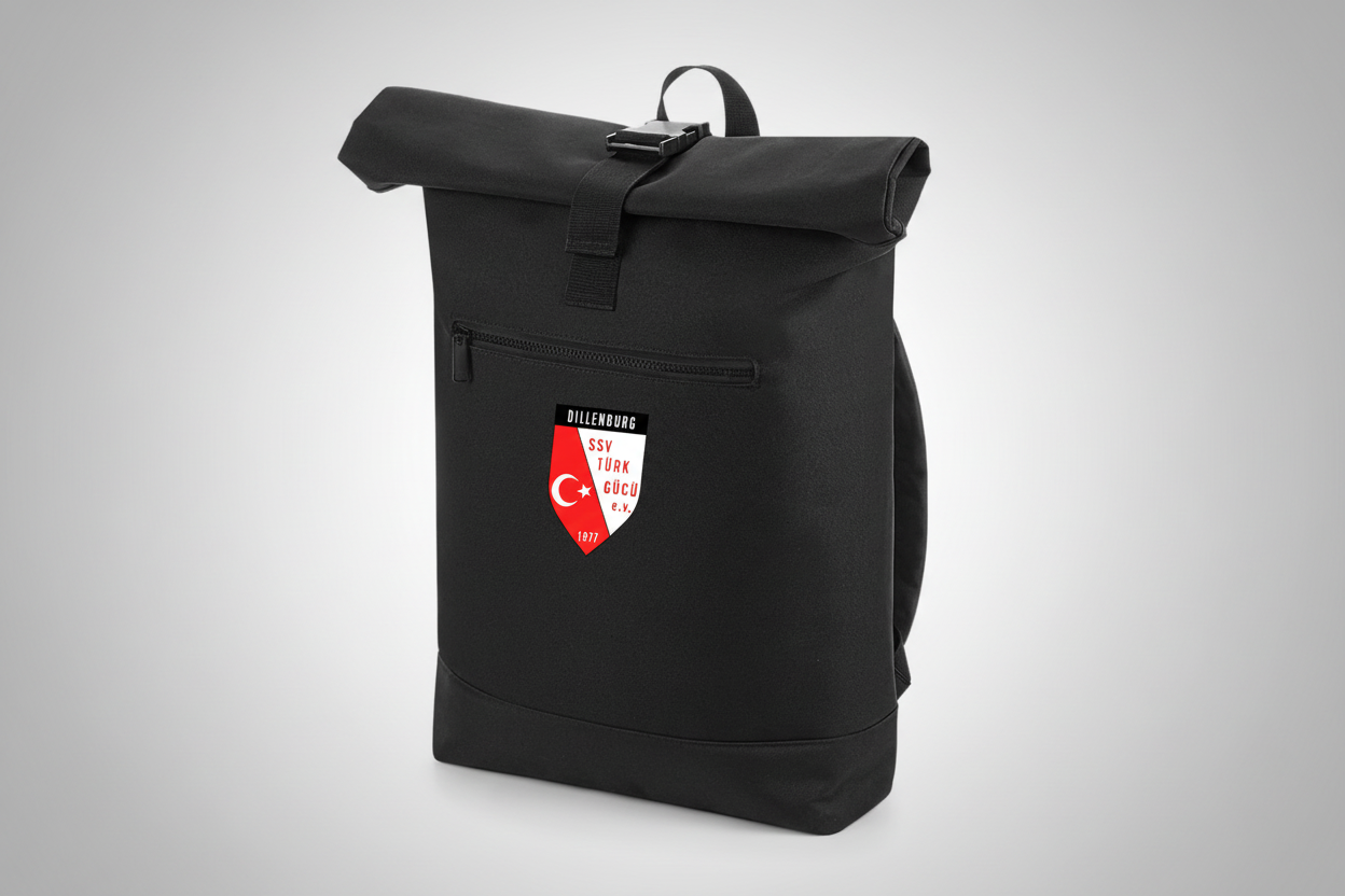 SSV Türkgücü Dillenburg Roll-Top Rucksack "Wappen" - 20L Laptop-Rucksack