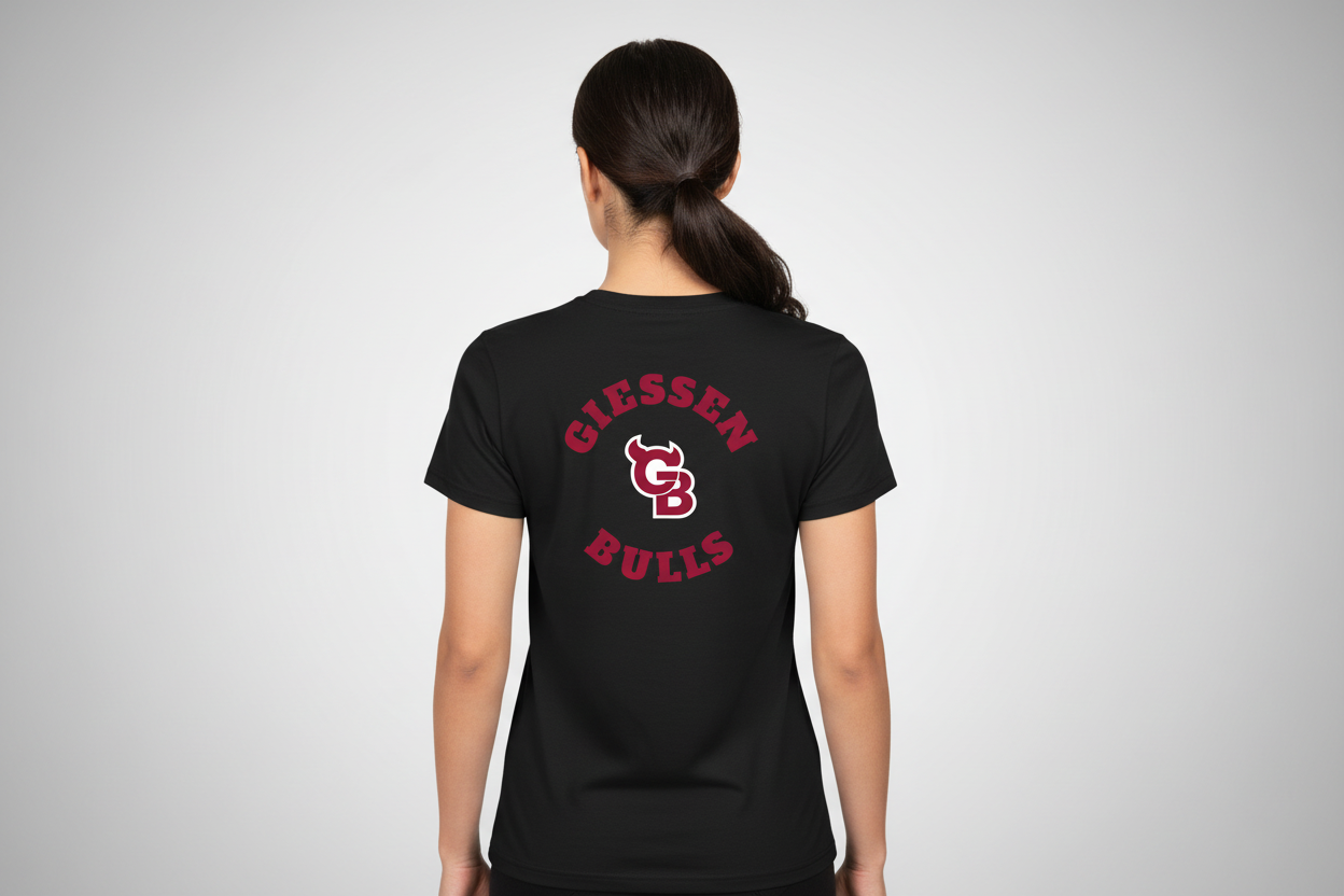 T-Shirt Wappen groß - Gießen Bulls