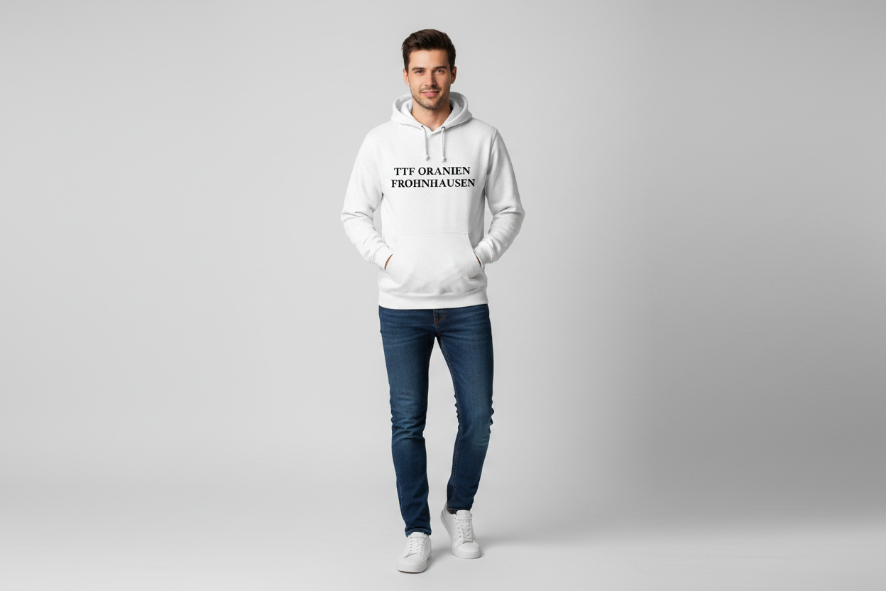 Hoodie Schrift TTF Oranien Frohnhausen