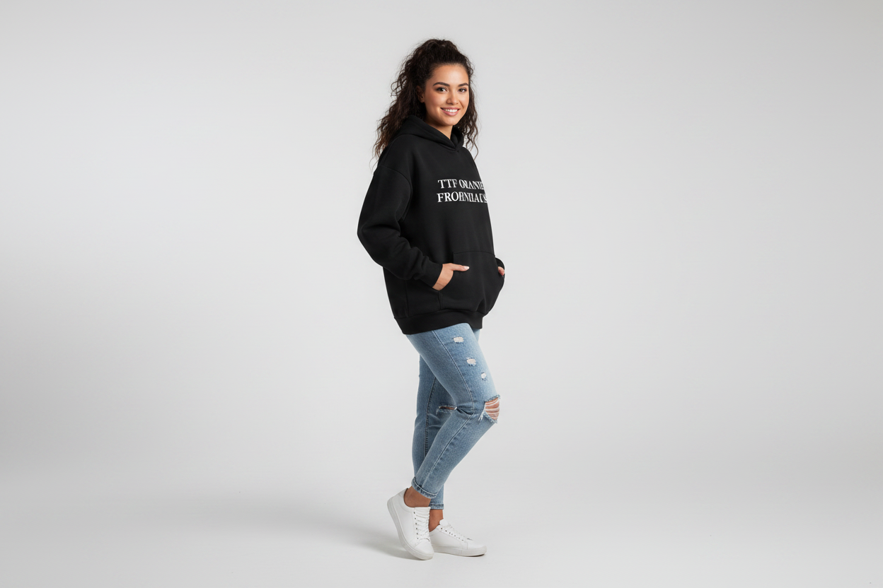 Hoodie Schrift TTF Oranien Frohnhausen