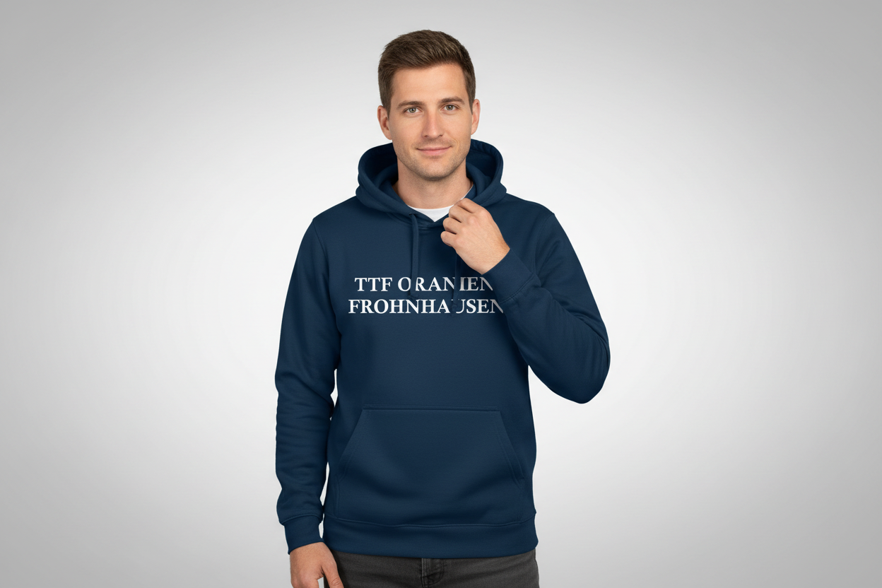 Hoodie Schrift TTF Oranien Frohnhausen