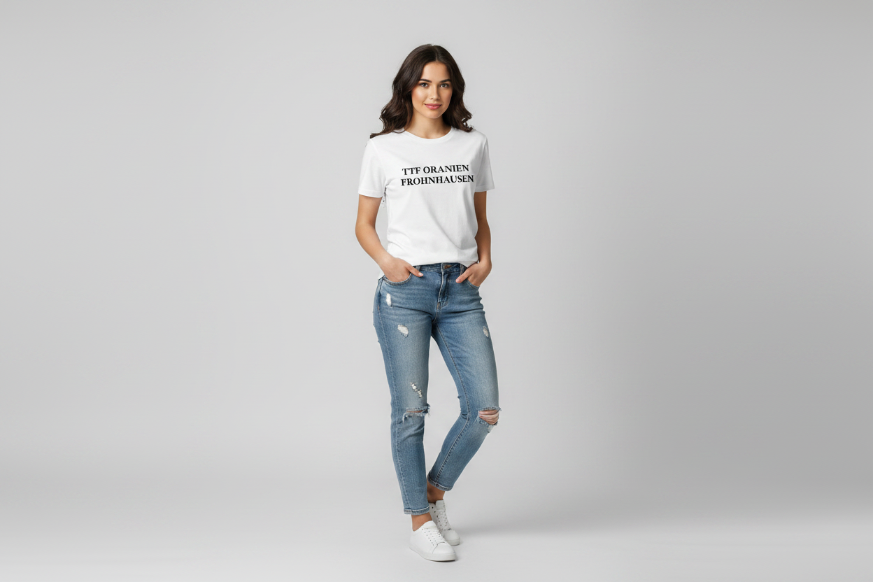 T-Shirt Schriftzug TTF Oranien Frohnhausen