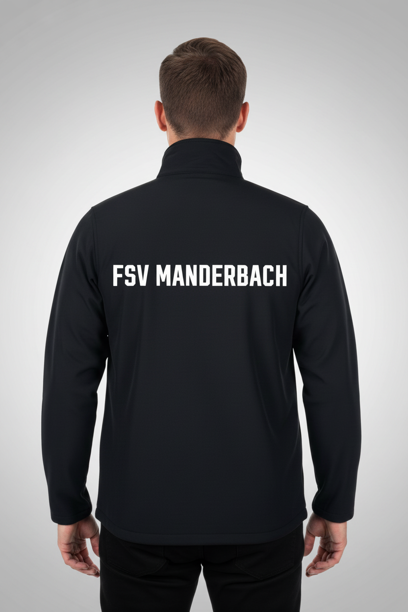 FSV Edelweiß Manderbach Softshell-Jacke "Wappen" - Unisex für Erwachsene