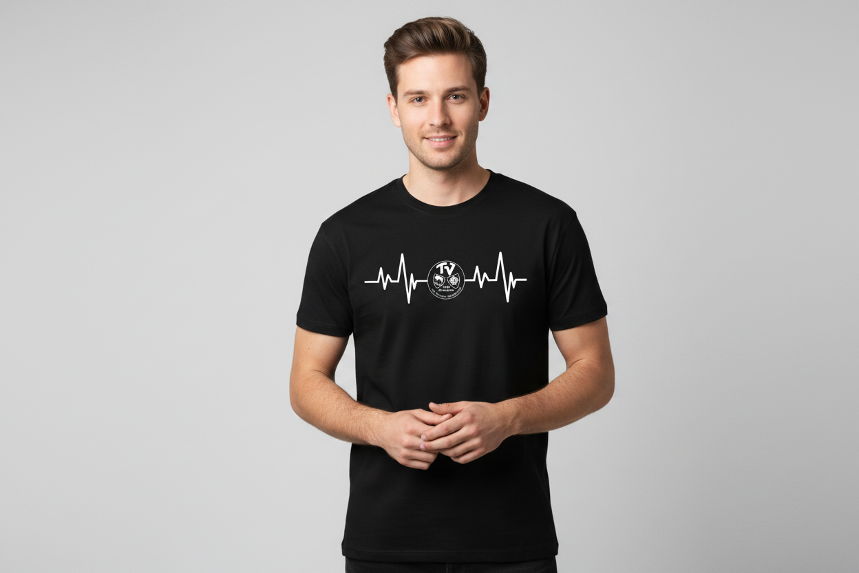 TV Ewersbach T-Shirt „Puls“ - EKG-Herzschlag-Design Unisex