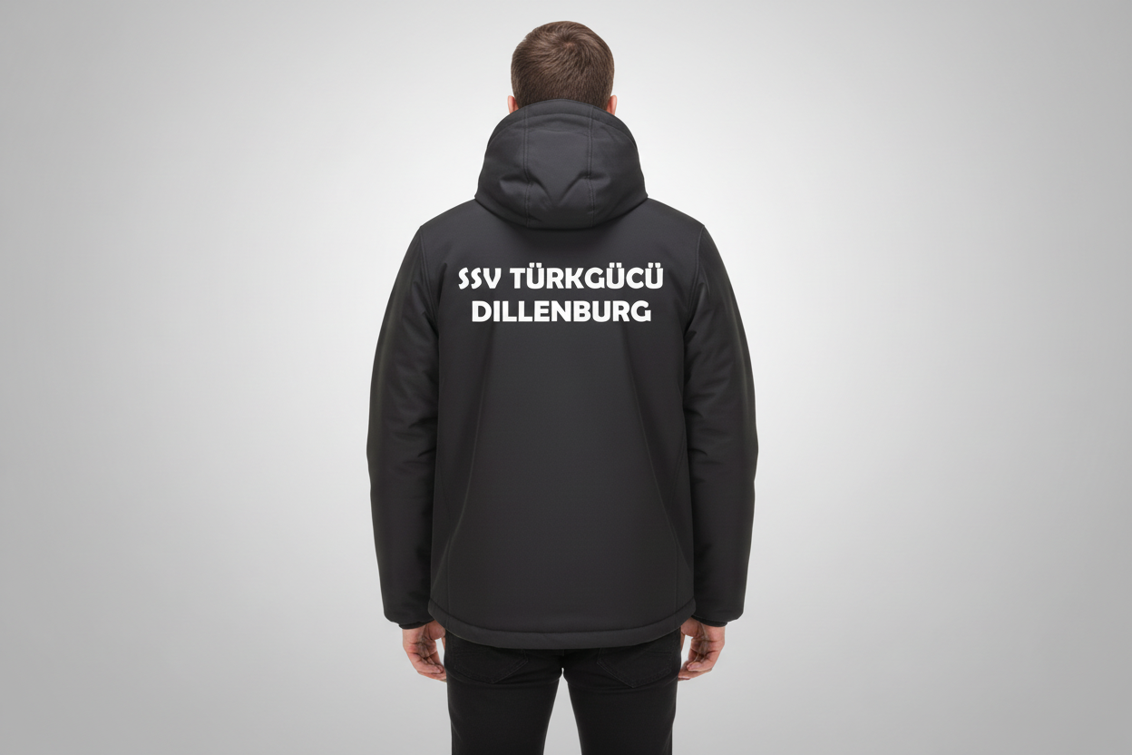 SSV Türkgücü Dillenburg Winter Softshell-Jacke "Wappen" - 3-Lagen Winterjacke