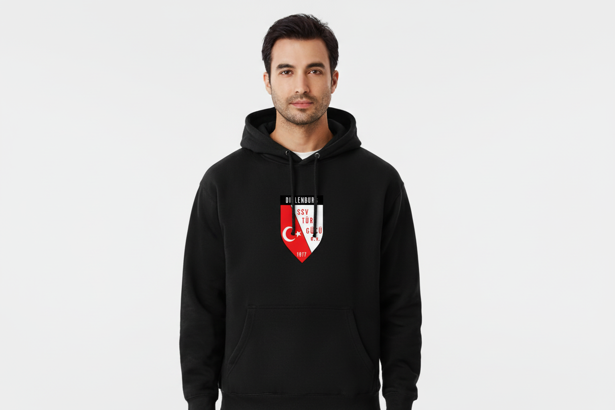 SSV Türkgücü Dillenburg Fan-Hoodie "Wappen Groß" - Unisex Kapuzenpullover