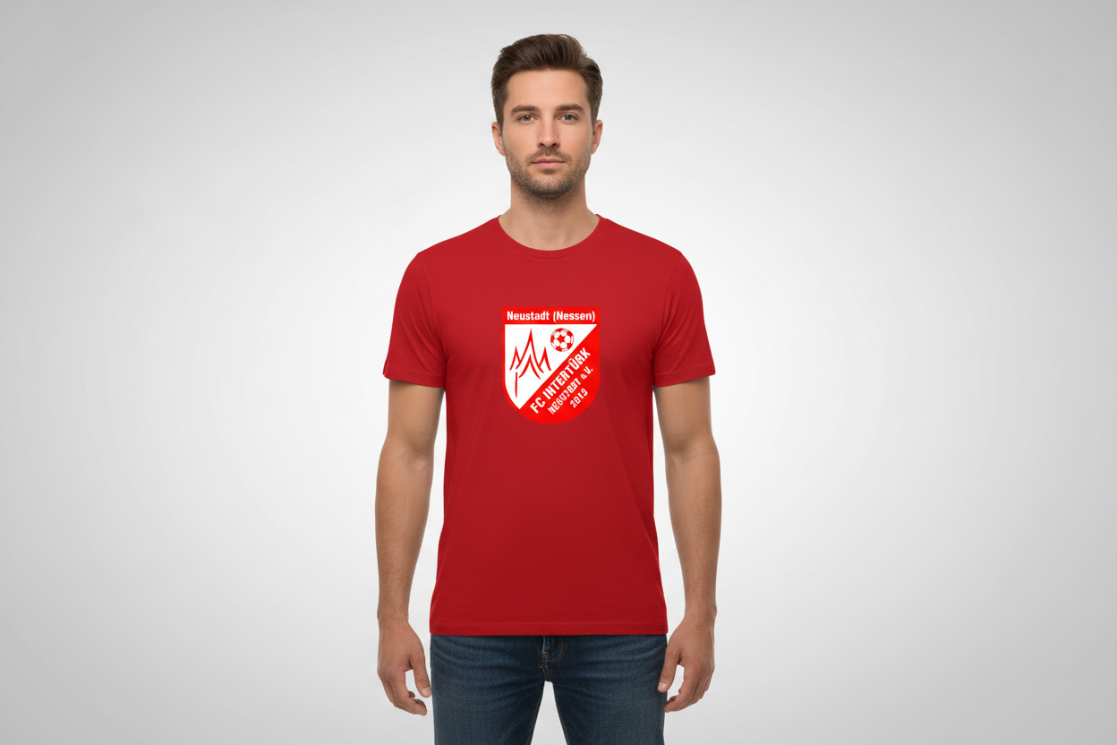 FC Intertürk Neustadt T-Shirt "Wappen Groß" - Unisex mit großem Wappen
