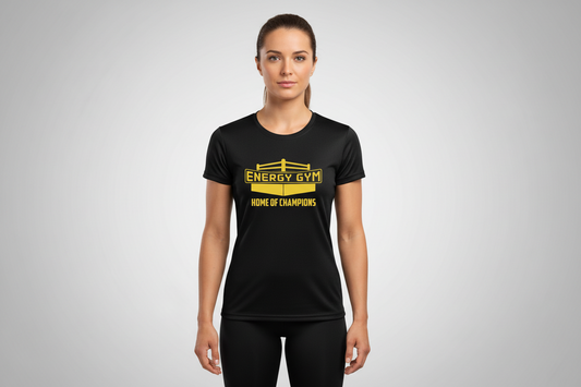 Energy Gym Sporty T-Shirt Damen - Polyester Trainingsshirt
