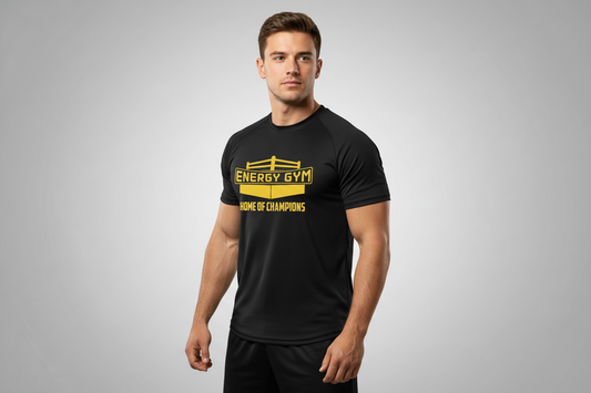 Energy Gym Sporty T-Shirt Herren - Polyester Trainingsshirt