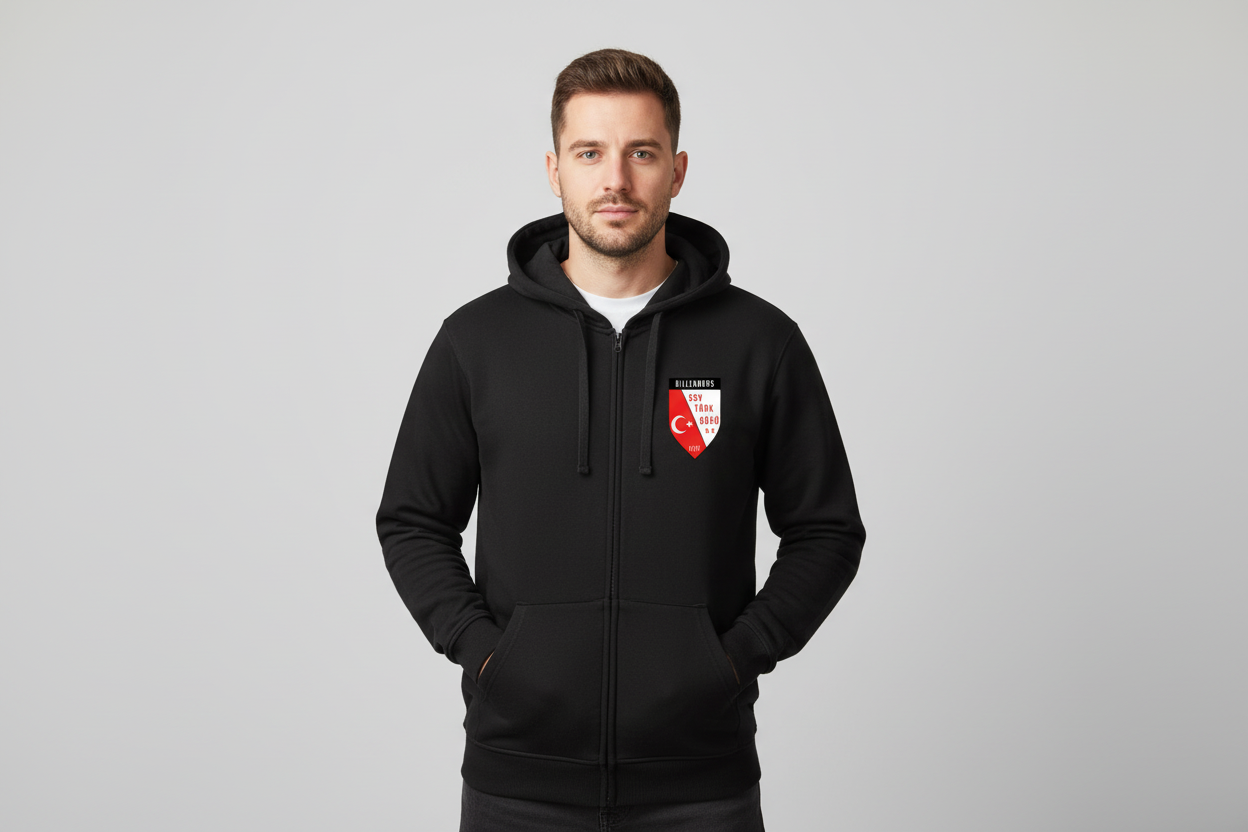 SSV Türkgücü Dillenburg Fan-Zip-Hoodie "Wappen" - Unisex für Erwachsene & Kinder