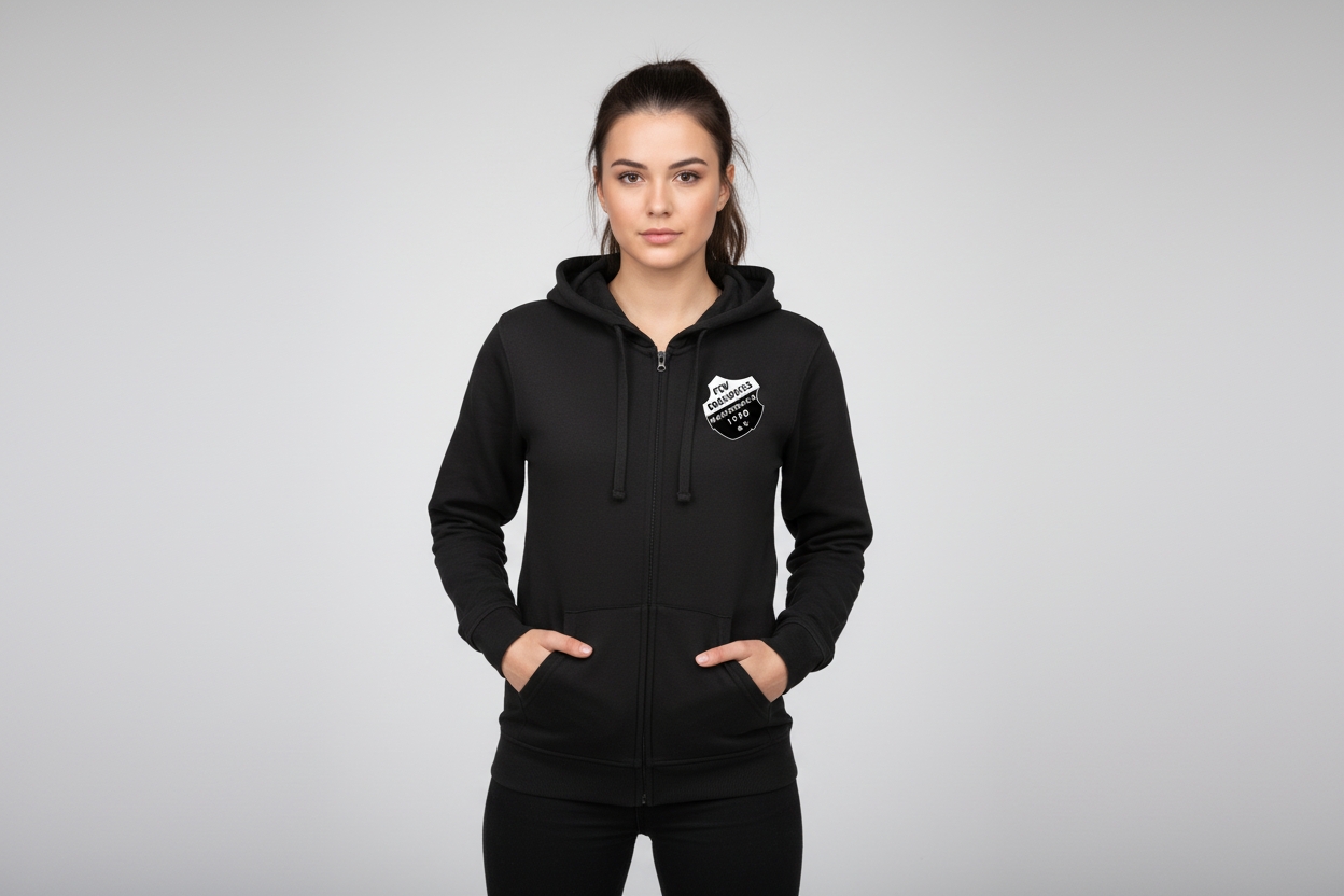 FSV Edelweiß Manderbach Fan-Zip-Hoodie "Wappen" - Unisex für Erwachsene & Kinder